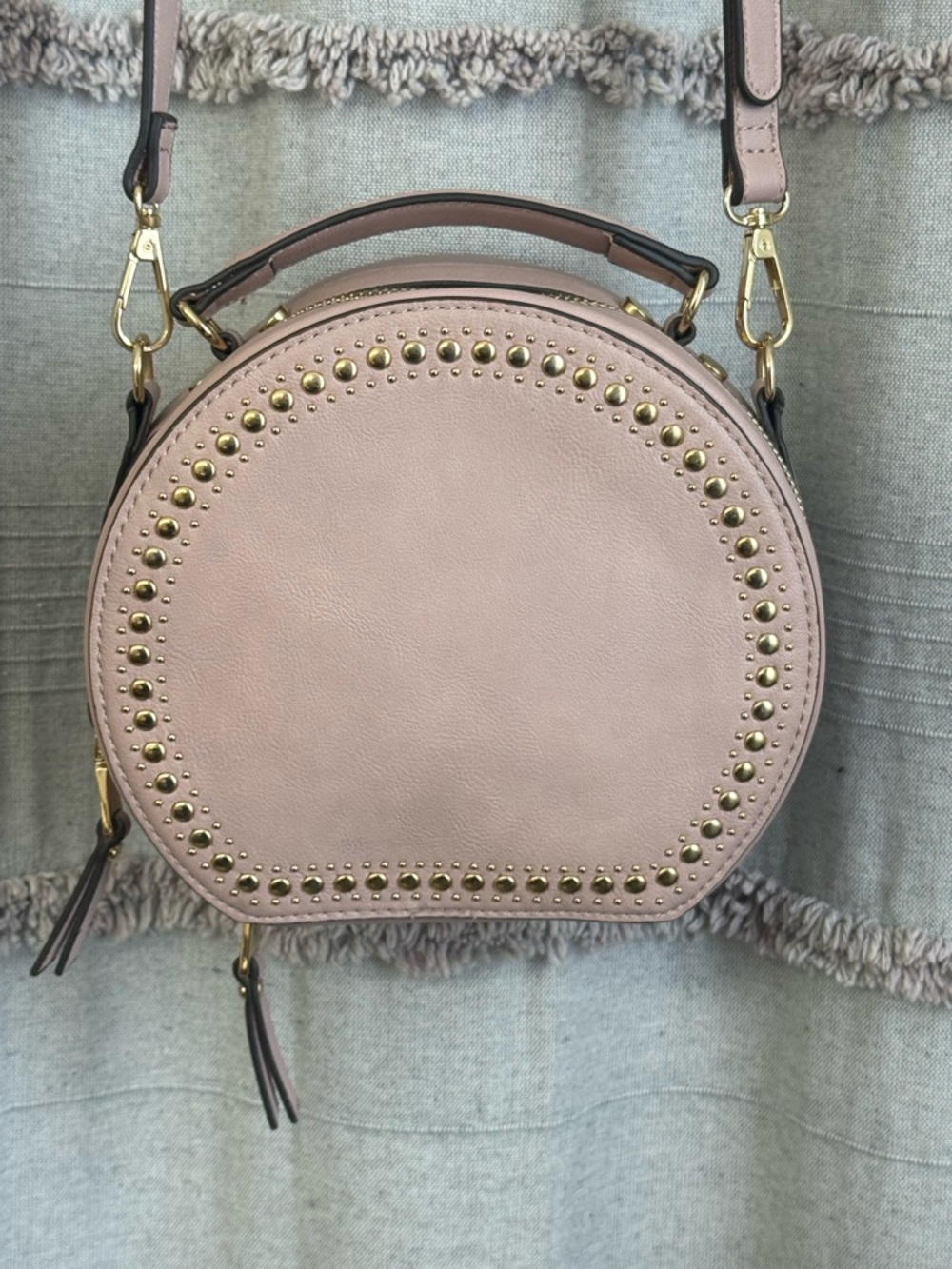 INC International Concepts Round Studded Crossbody - Blush